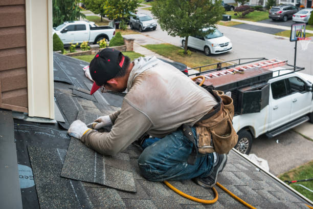 Professional Roof Replacement technician working in Lapaz, IN
